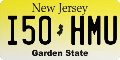 NJ license plate I50HMU
