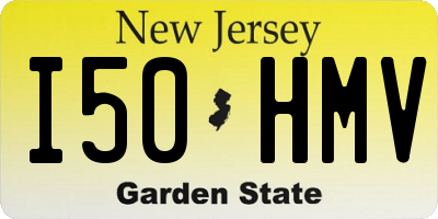 NJ license plate I50HMV