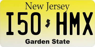 NJ license plate I50HMX