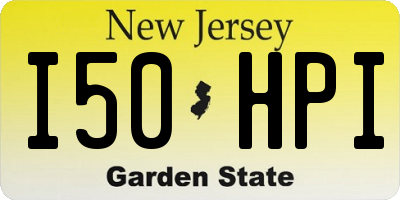 NJ license plate I50HPI