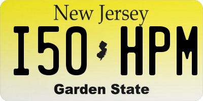 NJ license plate I50HPM