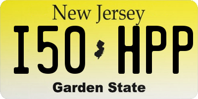 NJ license plate I50HPP
