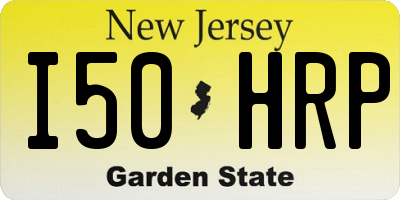 NJ license plate I50HRP