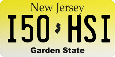 NJ license plate I50HSI