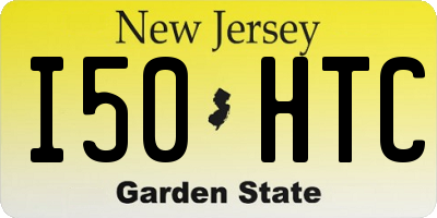 NJ license plate I50HTC