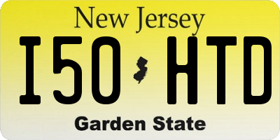 NJ license plate I50HTD