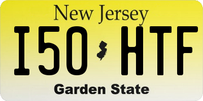 NJ license plate I50HTF