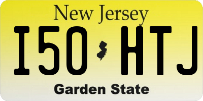 NJ license plate I50HTJ