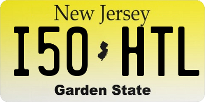 NJ license plate I50HTL