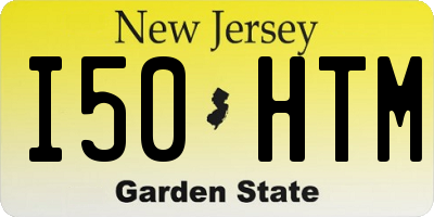 NJ license plate I50HTM