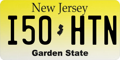 NJ license plate I50HTN