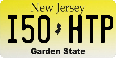 NJ license plate I50HTP