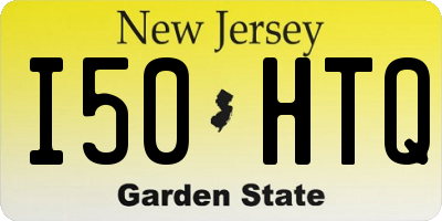 NJ license plate I50HTQ