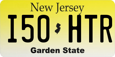 NJ license plate I50HTR