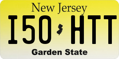 NJ license plate I50HTT