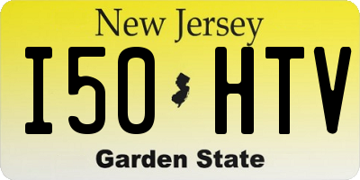 NJ license plate I50HTV