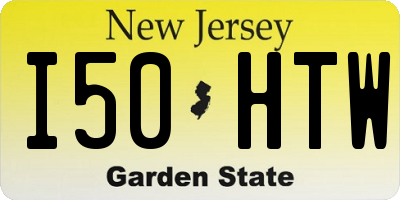 NJ license plate I50HTW