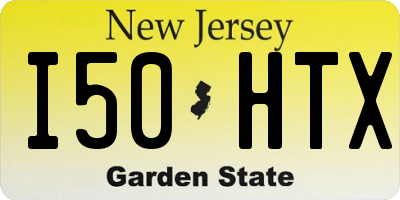 NJ license plate I50HTX