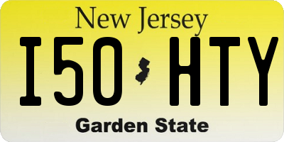 NJ license plate I50HTY