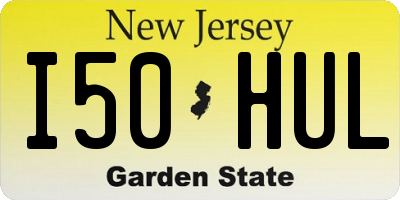 NJ license plate I50HUL