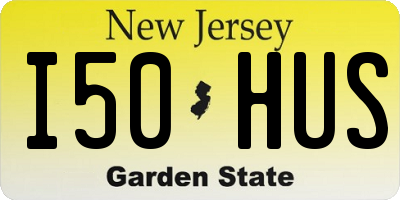 NJ license plate I50HUS