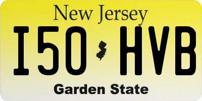 NJ license plate I50HVB