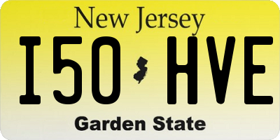 NJ license plate I50HVE