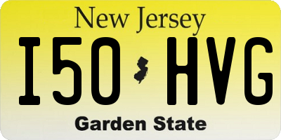 NJ license plate I50HVG