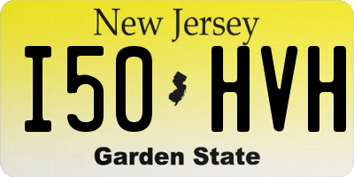 NJ license plate I50HVH