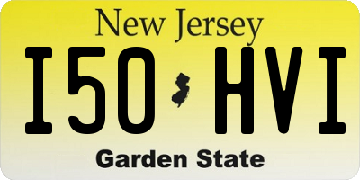 NJ license plate I50HVI