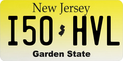NJ license plate I50HVL