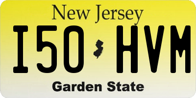 NJ license plate I50HVM