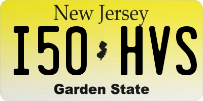 NJ license plate I50HVS
