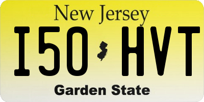 NJ license plate I50HVT