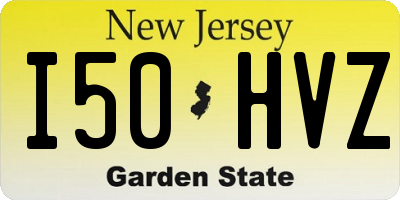 NJ license plate I50HVZ