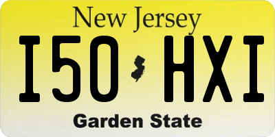 NJ license plate I50HXI