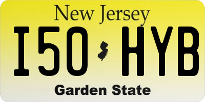 NJ license plate I50HYB