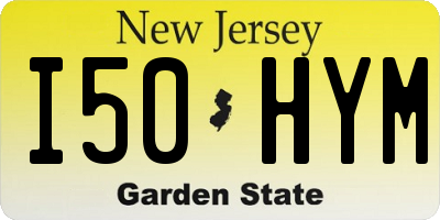 NJ license plate I50HYM