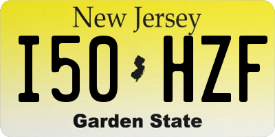 NJ license plate I50HZF