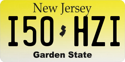 NJ license plate I50HZI