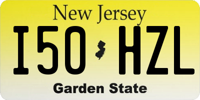 NJ license plate I50HZL