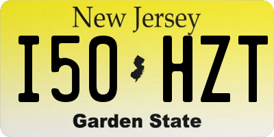 NJ license plate I50HZT