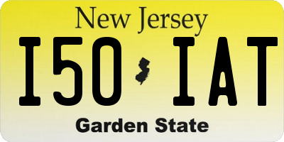NJ license plate I50IAT