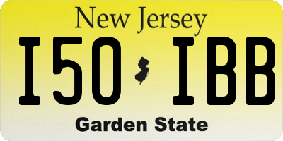 NJ license plate I50IBB