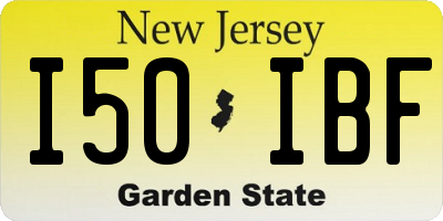 NJ license plate I50IBF