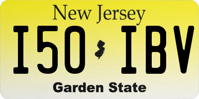 NJ license plate I50IBV