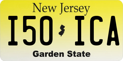 NJ license plate I50ICA