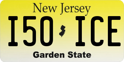 NJ license plate I50ICE