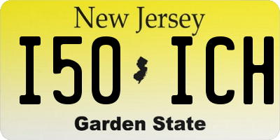 NJ license plate I50ICH