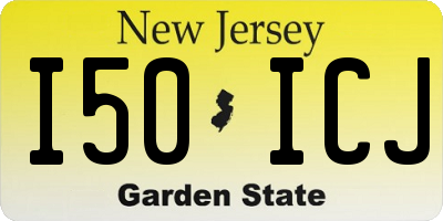NJ license plate I50ICJ
